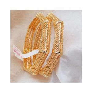 Zamzam Gold Plated Kara Pair (0163)