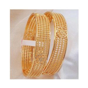 Zamzam Gold Plated Kara Pair (0164)