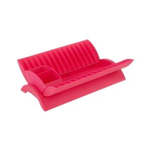 Premier Home Dish Drainer With Cutlery Caddy - Pink (805145)