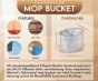 iShopping - KuchB Rust-Free Mop Bucket With Microfiber Mop Head