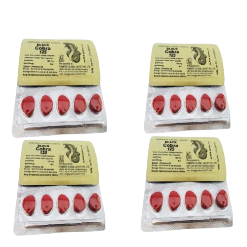 iShopping - Health Hub India Black Cobra Delay Tablet For Men - 125mg 20 Tablets