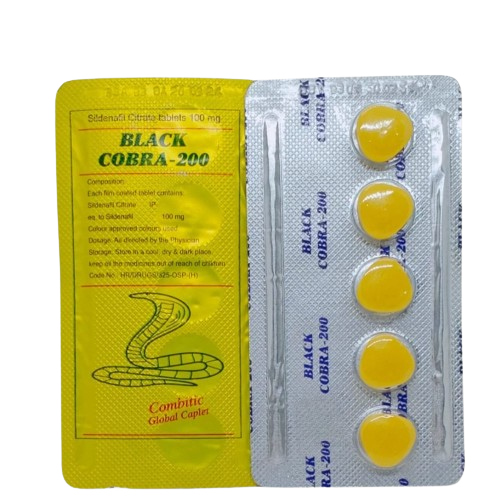 iShopping - Health Hub India Black Cobra Delay Tablet For Men 200mg - 5 Tablets