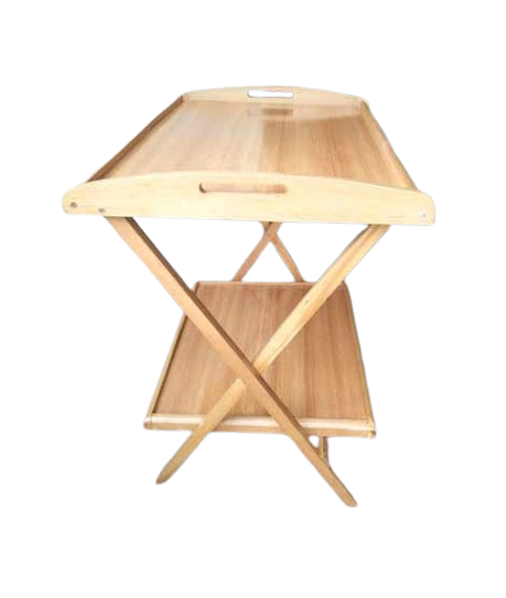 iShopping - MRB TRADE Double Shelf Foldable Table Beech Wood