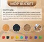 iShopping - KuchB Rust-Free Mop Bucket With Microfiber Mop Head