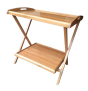 iShopping - MRB TRADE Double Shelf Foldable Table Beech Wood