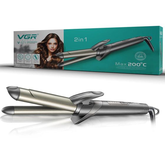 VGR Professional 2 In 1 Curling Iron (V-571)