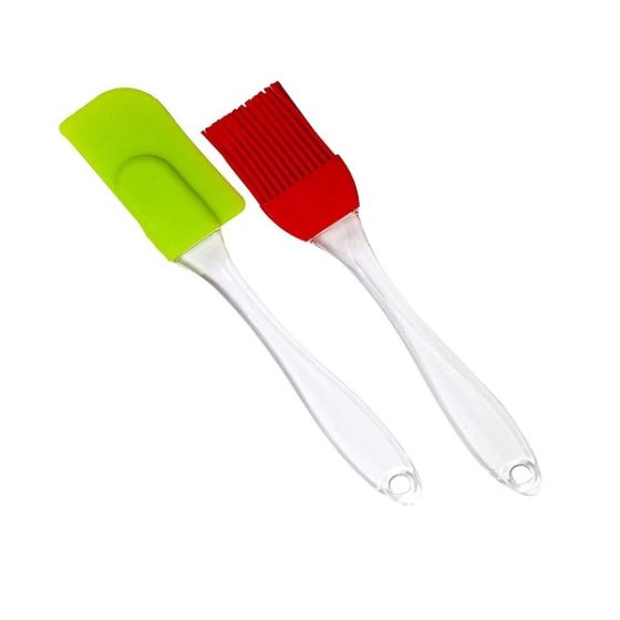 Promax Silicone Brush and Spatula Set - 2pcs