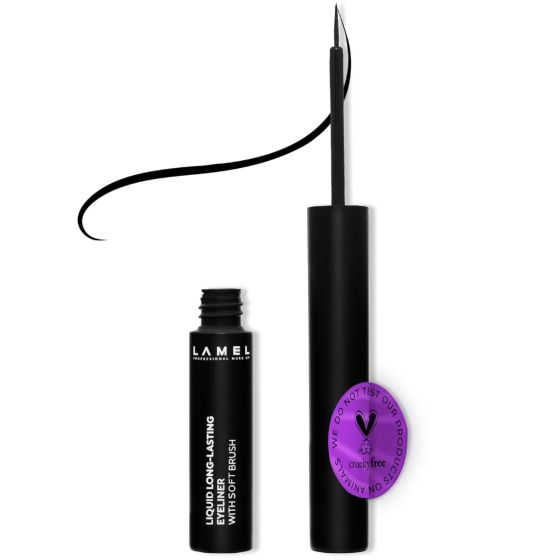 iShopping - Lamel Liquid Long-Lasting Eyeliner With Soft Brush - 401 Carbon Black