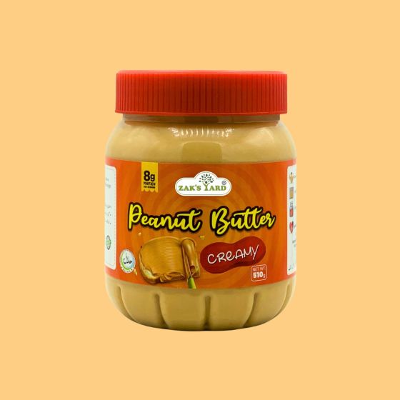 Zaksyard Natural Peanut Butter Creamy 510g