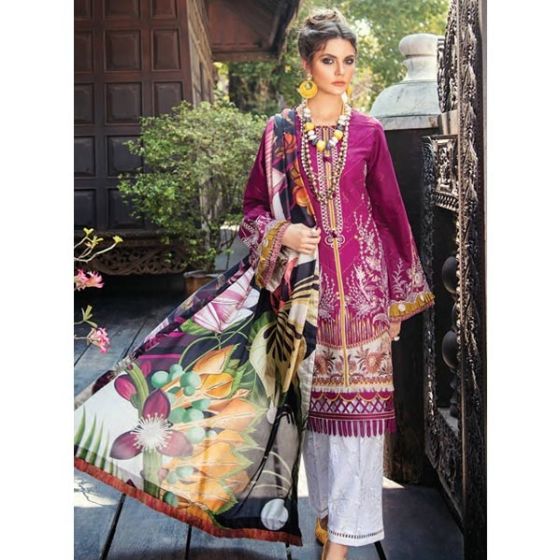 Baroque Premium Collection 2020 Embroidered Lawn 3 Piece Velveteria (PL-02)