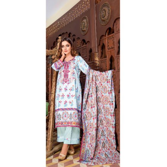 iShopping - Khaddi Embroidered Collection 2020 Vol 01 3 Piece (04b)