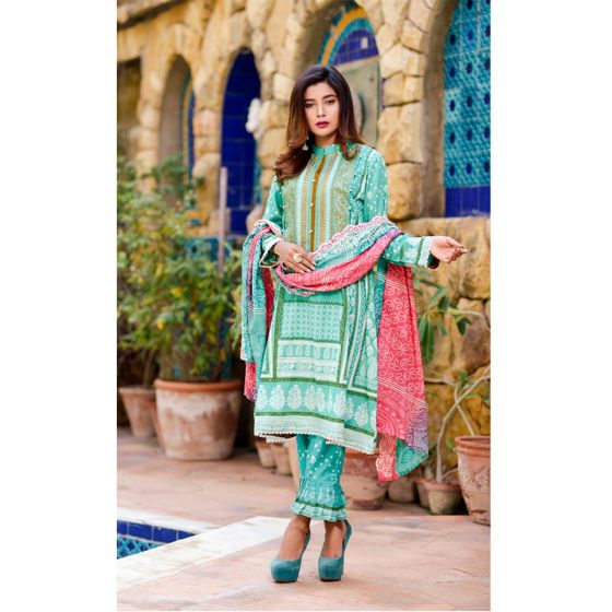 iShopping - Khaddi Embroidered Summer Collection 2020 Vol 02 3 Piece (02b)