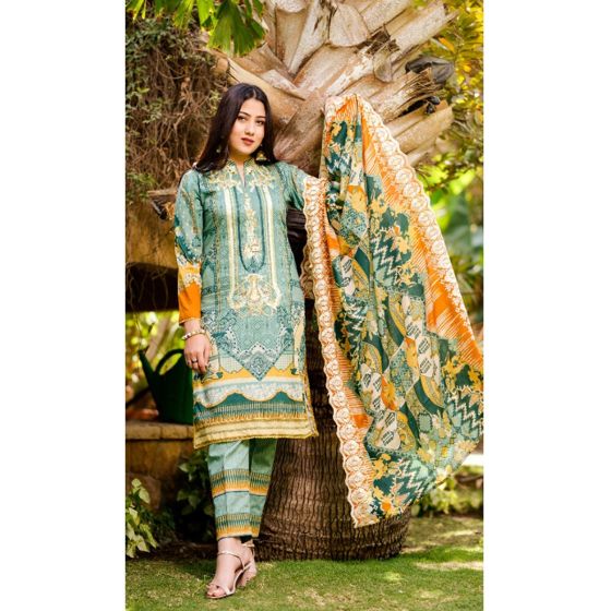 iShopping - Khaddi Embroidered Summer Collection 2020 Vol 02 3 Piece (03a)