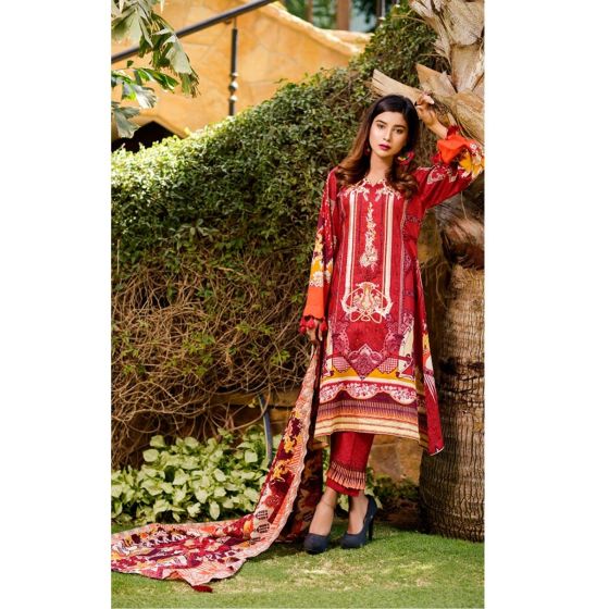 iShopping - Khaddi Embroidered Summer Collection 2020 Vol 02 3 Piece (03b)