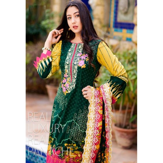 iShopping - Khaddi Embroidered Summer Collection 2020 Vol 02 3 Piece (05a)