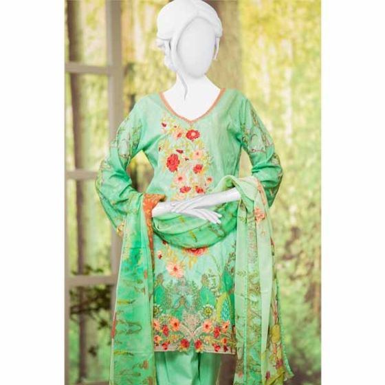 iShopping - Naayaab Minty Slush Lawn Unstitched 3 Piece