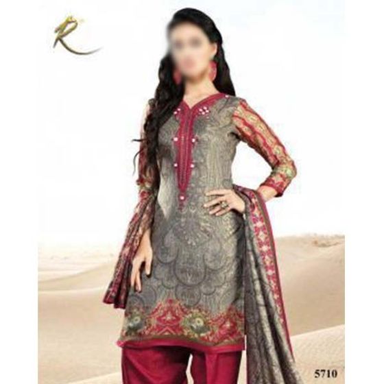 iShopping - Waqas inc Embroidered Unstitched 3 Piece (0007)