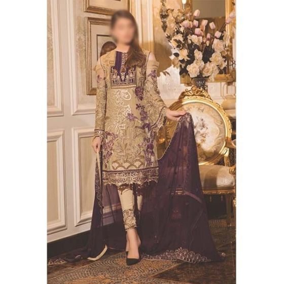 iShopping - Waqas inc Embroidered Unstitched 3 Piece (0008)