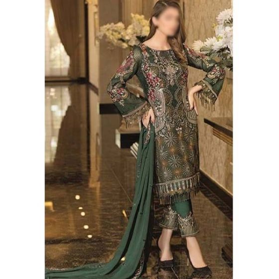 iShopping - WIB Embroidered Collection Unstitced 3 Piece (0002)