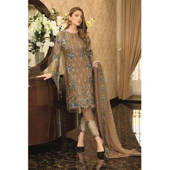 iShopping - WIB Embroidered Collection Unstitced 3 Piece (0005)