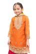 iShopping - Zr Collection Kids 3Pcs Embroidered Net Eid Collection