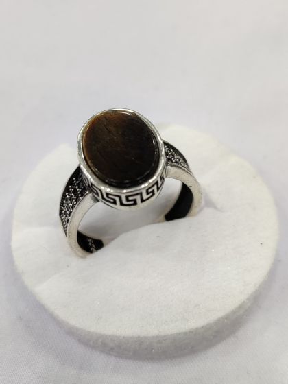 iShopping - Gilgit Bazaar Aqeeq Stone Silver Ring (16)