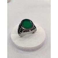 Gilgit Bazaar Aqeeq Stone Silver Ring (12)