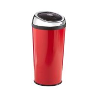 Premier Home Red Enamel Touch Top Bin - 30 Ltr (506417)