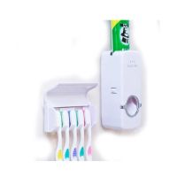 HR Traders Toothpaste Dispenser With Tooth Brush Holder