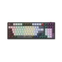 A4Tech Bloody Dual-Core Wireless Mechanical Keyboard (WS98)-Bloody Grey