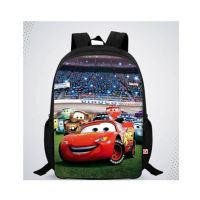 Traverse Cars Digital Printed Kids Bag - Black (T288S)