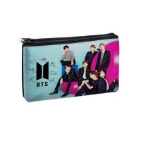 Traverse BTS Army Digitally Printed 2 Zipper Pencil Pouch (1047)