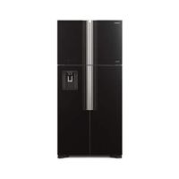 Hitachi Big French Inverter Side By Side Refrigerator (RW760PUK7)-Glass Black