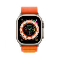 Apple Watch Ultra 49mm Titanium Case With Orange Alpine Loop Band - GPS + Cellular