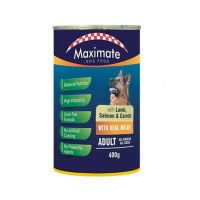 Maximate Lamb Salmon & Carrots Canned Adult Dog Food 400g