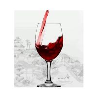 Easy Shop 6 Pcs Beautiful Wine Glasses (1284)