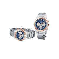 Naviforce Bond Chrono Watch For Couples Silver (nf-8048C-3)