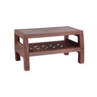 Boss Pure Plastic 2 Shelf Table Chocolate (BP-370-CHC)