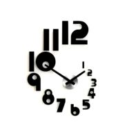 Charming Closet 3D Acrylic Wall Clock Black (0057)