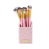 Muicin Natural Hair Studded Makeup Brushes 12 Pieces Set Pink