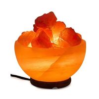 Dealbyu Himalayan Pink Salt Crystals & Bowl Lamp