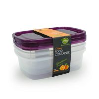 Appollo Crisper Food Container Extra Large (Pack Of 3)-Purple