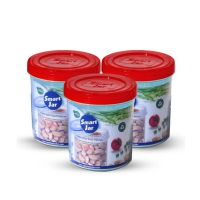 Appollo Smart Jar Medium (Pack Of 3) -Red