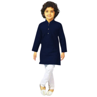 RG shop Exclusiver Kurta &amp; Pajama 2pec Suit For Kids.-Blue