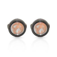 Cufflers Vintage Classic Black Circle - (1029)