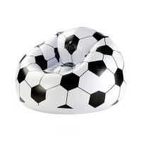 Easy Shop Inflatable Beanless Soccer Ball Chair With Air Pump