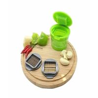 G-Mart Mini Garlic Chopper & Slicer - Green