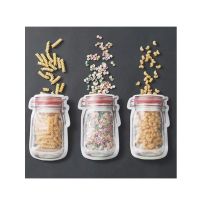 G-Mart Reusable Jar Design Ziplock Bag - Pack of 3