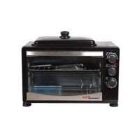 Gaba National Electric Oven With Hot Plate 38Ltr Black (GNO-1538)