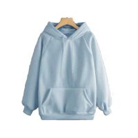 IB international Full Sleeve Hoodie For Women Blue